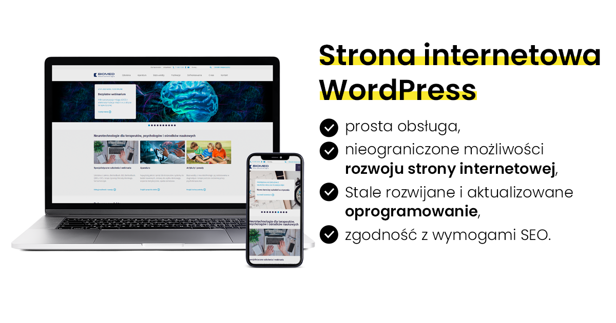 Strona internetowa WordPress