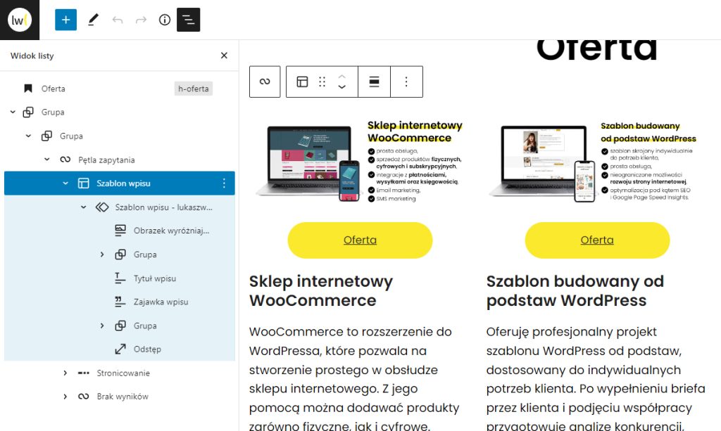 Automatyczny blok zajawki w pętli zapytań w WordPress